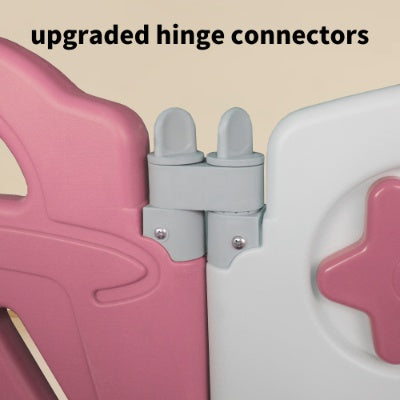 20X2 Panel Baby Playpen  Foldable Playard For Baby And Kids  Adjustable Shape Play Fence With Safety Lock Gate