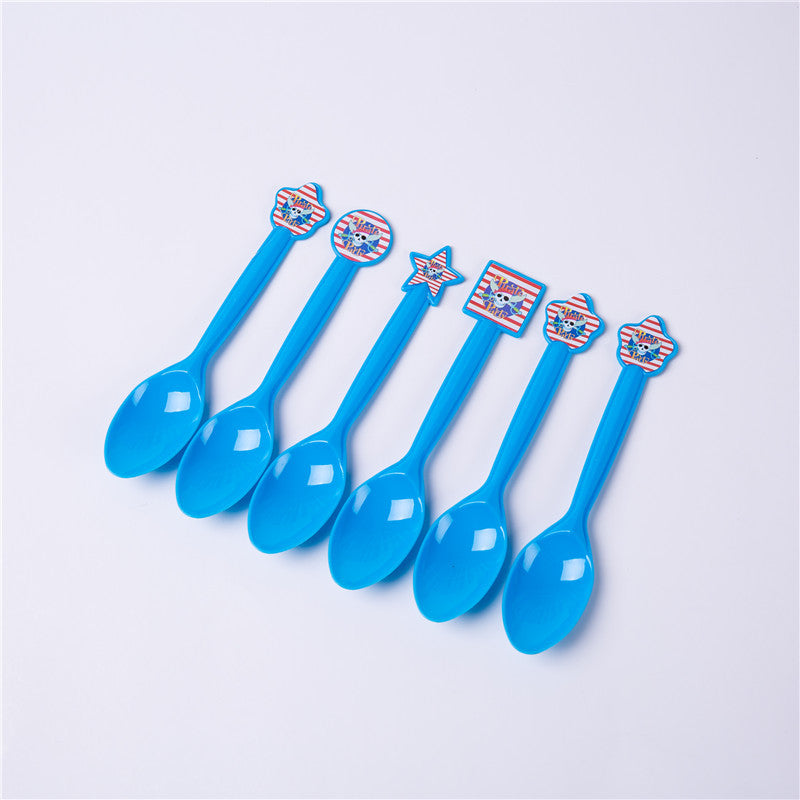 Birthday Disposable Tableware Pirate Theme Set Prom Decoration Supplies