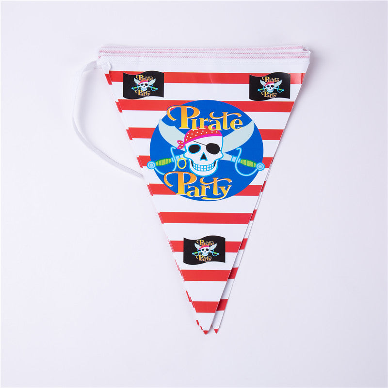 Birthday Disposable Tableware Pirate Theme Set Prom Decoration Supplies