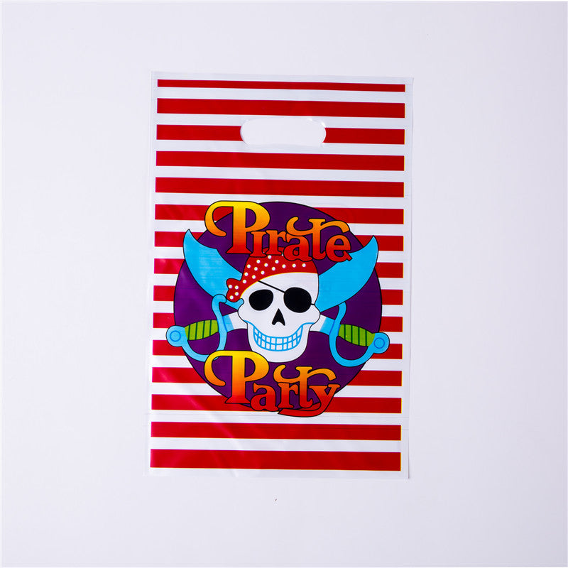Birthday Disposable Tableware Pirate Theme Set Prom Decoration Supplies