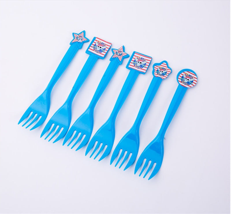 Birthday Disposable Tableware Pirate Theme Set Prom Decoration Supplies