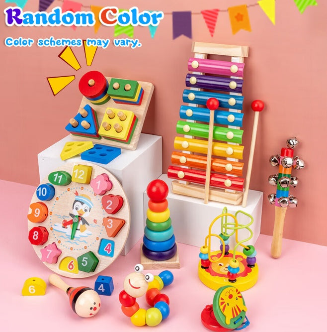 Wooden Baby Intellectual Development Toys, Birthday Gifts, Early Education Montessori Toys For Boys And Girls From 3 Years Old