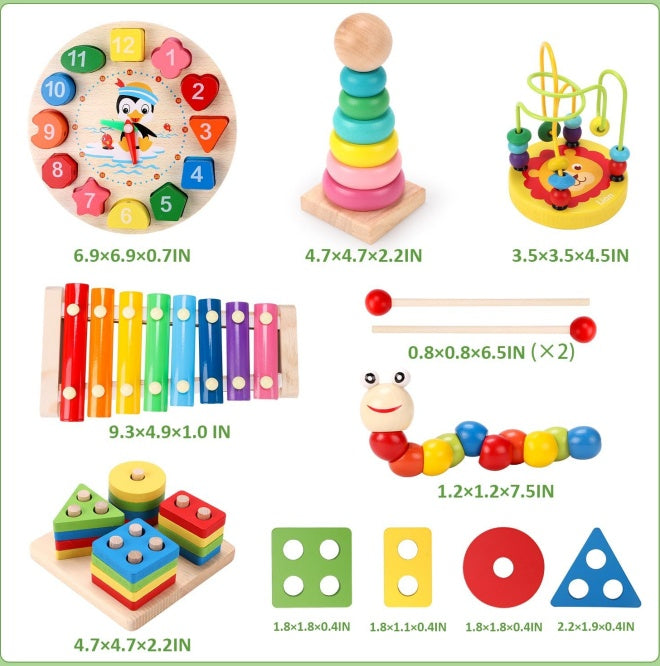 Wooden Baby Intellectual Development Toys, Birthday Gifts, Early Education Montessori Toys For Boys And Girls From 3 Years Old