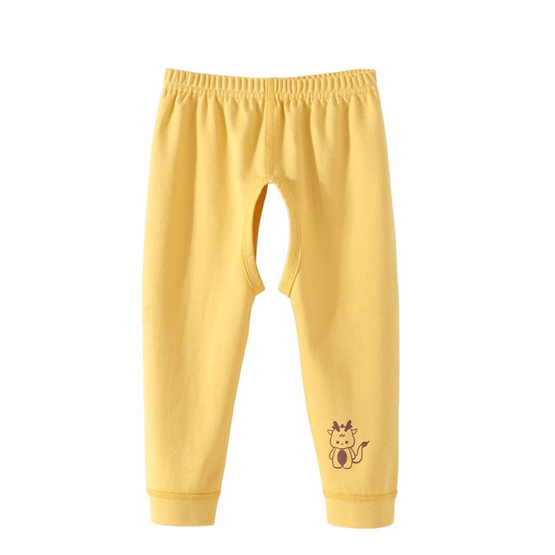 Boy Open-seat Pants Baby Trousers Pure Cotton