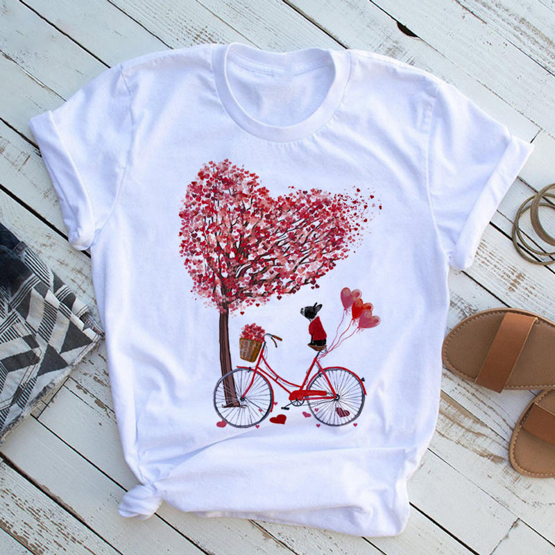 Fashion Black T-shirt Girl Harajuku Korean Graphic Top