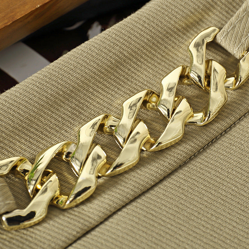 Women's New Chic Chain Waist Midi Skirt