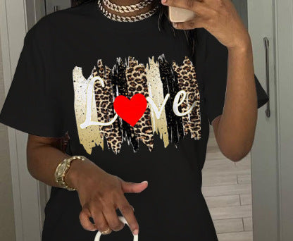 Fashion Black T-shirt Girl Harajuku Korean Graphic Top