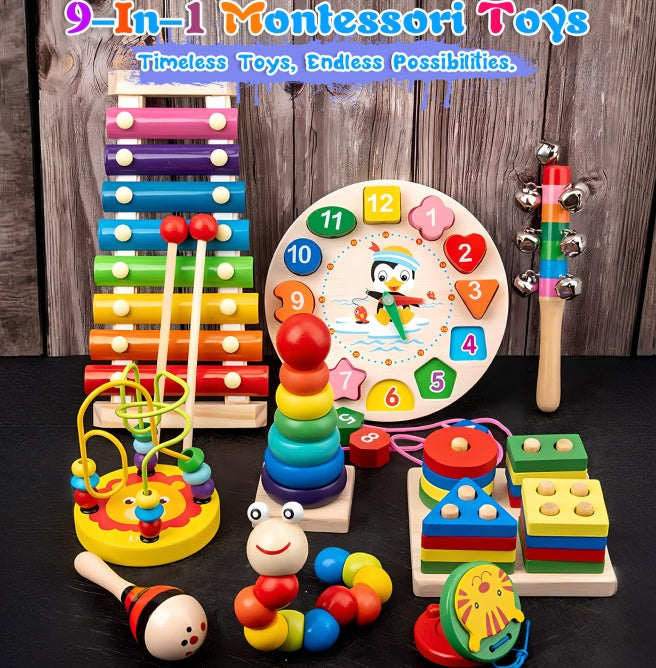 Wooden Baby Intellectual Development Toys, Birthday Gifts, Early Education Montessori Toys For Boys And Girls From 3 Years Old